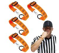 Attache Chaîne Arbitre Football,4 Pièces Pour Marquage Sports De Ballon,Marqueurs pour Officiels de Terrain de Football | Associations Lycéennes Ligues Tournois Entraînement Sur Terrain Pratique