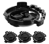 Attache Clip de Visière de Casque Moto Noir en Plastique, Lot 4 | Remplacement Direct, Verrouillage de Visière, Fixation Robuste, Accessoire pour Casque, Usage Moto