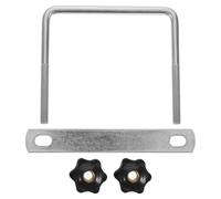 Attache Coffre de Toit, Bride en U pour Barres de Toit, Fixation Robuste | Diamètre Intérieur 10cm, Métal et Plastique Résistants aux Intempéries, pour Panier ou Coffre Cargo Automobile