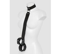 Attache collier et menottes en cuir Deluxe