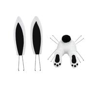 Attache Couronne De Lapin - 30x24cm Fesses Et Oreilles De Lapin | Attachement De Couronne De Pâques À Suspendre | Queue De Pour Décorations De Pâques, Pour Fête De Vacances De Printemps, Porte M