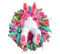 Attache Couronne de Lapin - Fesses en Peluche avec Oreilles (1 pièce) Décoration de Bienvenue | Pendentif Voleur, décor de Maison de Printemps, Ornement Suspendu de Porte d’entrée