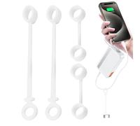 Attache D'adaptateur De Charge - 9,5 Cm 4 Pièces Support De Câble En Silicone, Manchon De Convertisseur De Portabilité Sans Effort | Protecteur De Câble Anti-perte, Pour Sac À Dos De Voiture, Porte-cl