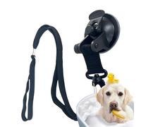 Attache de bain pour chien avec ventouse, accessoire de douche et de bain en nylon souple - Attache de retenue solide avec une bonne puissance d'aspiration