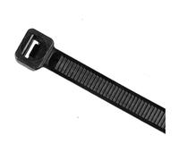 Attache de câble à boucle réglable 100 pièces attache de câble série 8 largeur 5.2*200/250/300/400MM Nylon autobloquant noir blanc boucle fixation cerclage fil en plastique(8X500mm withd 5.2mm,Black)