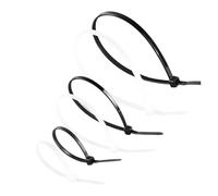 Attache de câble à boucle réglable Attaches de câble en nylon, fil de boucle en plastique autobloquant noir 3x200 5x300MM(5x200 (Black))