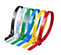 Attache de câble à boucle réglable Attaches de câble réutilisables, 100 pièces, autobloquantes, en plastique et Nylon, organisateur nœuds coulissants(Green 100PCS,8X600 Width 7.5mm)