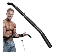 Attache de câble de barre droite, barre de traction Lat | Barre de triceps de 31 pouces avec poignées confortables non glissantes | pour la salle de sport domestique pour l'intérieur ou l'extérieur
