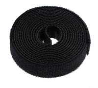 Attache de câble de données de 1 m, organisez efficacement vos câbles avec un mélange de nylon/polyester (noir)