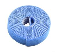 Attache de câble de données de 1 m, organisez efficacement vos câbles avec un mélange de nylon/polyester (bleu)