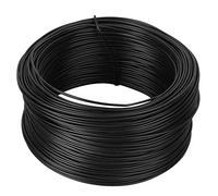 Attache de câble en fil de fer galvanisé, accessoire matériel de fixation, 100 mètres, 0.55mm, pour bonsaï, jardiniers et artisans, noir