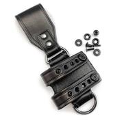 Attache de ceinture K-Sheath en cuir pour support de gaine à lame fixe, porte-couteau tactique, boucle de ceinture pour couteau de chasse, étui en cuir de vache tanné végétalement avec Scr