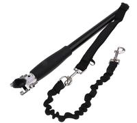 Attache de laisse de vélo pour chien, tige en acier inoxydable, laisse de jogging mains libres, laisse élastique, facile à installer, équitation sûre pour chiens