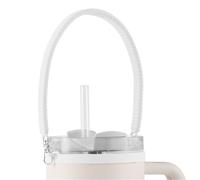 Attache de Poignée de Bouteille d'Eau pour Stanley, Sangle de Bouteille d'Eau Silicone Élingue de Bouteille d'Eau Portable Accessoires pour Plupart des Tasses de 8 à 40oz (Blanc)
