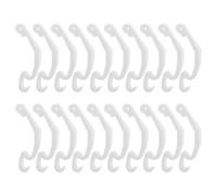 Attache de Porte pour Cage Lapin, Fixation Latérale 20 Pièces Plastique | Verrouillage Multi-points sans Outil, Design Blanc Discret, pour Base Plastique et Enclos de Lapins
