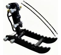 Attache de pouce hydraulique pour mini pelleteuse, pelleteuse, chenilles avec 2 tuyaux hydrauliques, convient aux petites pelleteuses jusqu'à 3 tonnes