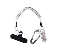 Attache De Téléphone - 29x6 Cm, Sangle De Randonnée Rétractable Pour Smartphone, Lanière De Sécurité, Corde À Ressort, Support De Téléphone Antivol Pour Voyage, Camping, Course À Pied, Shopping, Plage