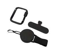 Attache de téléphone antivol - Cordon rétractable anti-chute avec - Languette sécurisée pour harnais de téléphone - Équipement de sécurité en plein air pour la randonnée, l'escalade, le