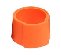 Attache Embout Saxophone Silicone - Clip Ligature Rapide pour Sax Alto Soprano Ténor - Fixation Stable et Élastique 3x2cm(Orange)