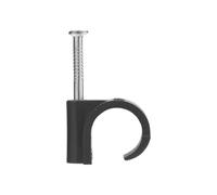 Attache câble - Attache fil électrique - Fixation câble électrique - Fixation et raccordement du câble - Serre câble - Clou de Fixation - Attache Fils Ø 12 A 16 Mm Noir Sachet De 25 - Debflex 700428