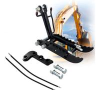 Attache hydraulique de pouce pour pelleteuse, pince robuste pour bûches, roches et débris