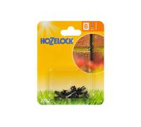 Attache murale en plastique pour fixer le tuyau de 4mm sur un mur et une terrasse (x12)