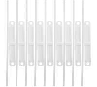 Attache-papier à Griffes 50 Pièces en Plastique Blanc | Fixation Réutilisable, Compatibilité Standard, pour Documents, Tableaux et Classement au Bureau