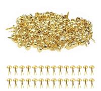 Attache Parisienne, 500 Pièces Attaches Parisiennes 6mm, Attache Parisienne Mini pour Scrapbooking DIY Artisanat Papier Loisirs Créatifs Or