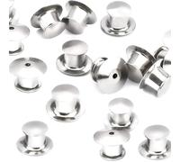 Attache Pins,Fermoir Pins,Metal Pin Backs,Goupille De Verrouillage, 20 Pcs Aucune Attache,Fermoirs à épingle De Sécurité, Machine a Badge,Epingles a Nourrice, Antirouille Pin Epingle Broche,Métal Pins