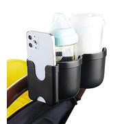 Attache Porte-gobelet pour Poussette - Porte-gobelet 3 en 1 avec Pince - Porte-gobelet Universel antidérapant, sécurisé et Stable, pour Poussette, Fauteu Roulant, Scooter, Marcheur Neamou