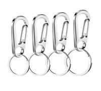 Attache Pour Médaille De Collier Pour Chien,4 Pièces Attaches Métalliques Rapides Pour Collier Animal,Dispositif de fixation et positionnement pour animaux | Pour Activités Extérieures