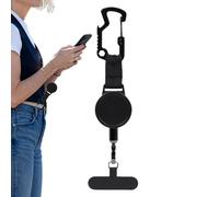 Attache Pour Smartphone | Fermoir Griffe de Homard | Lanière Téléphone Rétractable en Cordon de 60 cm Anti-Vol | Pour la Plupart des Smartphones - Sécurité Voyage, Cyclisme, Escalade, Ski, Pêche,