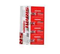 Attache rapide Sram PC 48/58/68 (x4) Rouge