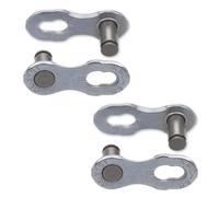 Attache rapide velo 1v. kmc 101 nr ept argent (x2)