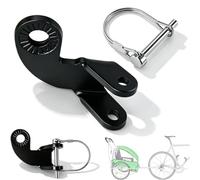 Attache Remorque Velo, Fixation Remorque Velo en Acier Robuste avec Goupille de Sécurité, Attelage Remorque Velo pour Chariot Enfant et Chien, Adaptateur Remorque Universel pour Vélo