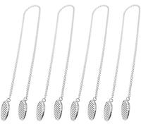 Attache Serviette De Table,Flexible Porte Serviettes de Table,Lanière de Serviette, Serviette Inoxydable Chaîne,4PCS Chaîne Attache Clip Serviette de Table Chaîne Clip Tablier Accessoires