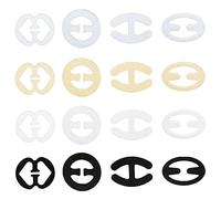 Attache Soutien Gorge,16 PCS Soutien-Gorge Bretelles Clip Sangles Support Clips de Soutien-gorge Boucle en Plastique Antidérapantes Sangle de Soutien-gorge pour Débardeurs à dos Nageur