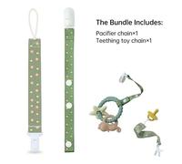 Attache-Sucette Anti-Chute Pour Bébé,Bisantos De Dessin,Jouet Pour Enfants,Attache-Sucette Pour Bébé,Tewindsor,Jochildren,2 Pièces - Type Ensemble Deux Pièces Vert