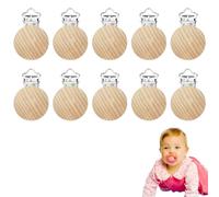 Attache Sucette, Attache Tétine, Sucette Clips, Bebe Pince, 10PC Porte Sucette Forme de Dessin Animé pour Bébé Attache Tétine Attachée aux Vêtements Landau