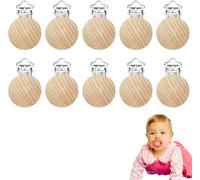 Attache Sucette,Attache Tétine,Sucette Clips,Bebe Pince,10pc Porte Sucette Forme De Dessin Animé Pour Bébé Attache Tétine Attachée Aux Vêtements Landau
