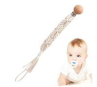 Attache-sucette,attaches-sucettes,Clip Paci tressé Boho - Clips flexibles pour garçons, filles, corde en coton tressé pour tout-petits, pour et fixation de bouteille de lait