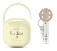 Attache-sucette avec ruban - SUAVINEX - Birdies - Dès la naissance - Beige + Porte-sucette Birdies Beige