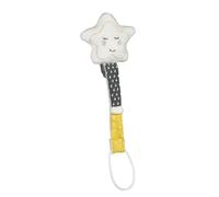 Attache-tétine en velours étoile - Babyfan - Mixte - 0 mois - Naissance - Blanc blanc TU