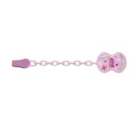 attache-sucette Bee Happy junior silicone violet