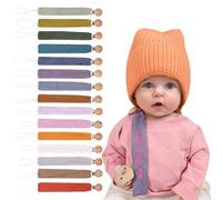 Attache sucette bohème personnalisée brodée avec nom est le cadeau parfait pour nouveau-né fabriqué à partir de bambou respectueux de l'environnement (violet)