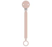 Suavinex Attache tétine silicone pour sucette Wonder, ruban plat souple, +0 mois, Pale Mauve