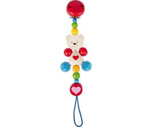 Attache Sucette en bois Ours petit cœur Heimess® - Bébé Bio