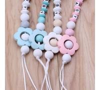 Attache-Sucette En Forme De Panda Pour Bébé, Clip De Sucette En Chaîne, Fait À La Main, Perles Colorées Mignonnes, Porte-Sucette Pour Enfant