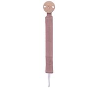 Attache-sucette en gaze de coton Mocha