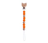Attache-Sucette En Perles De Bois Et Silicone Pour Bébé,Porte-Tétine Pour Nourrissons,Tewindsor #E2
